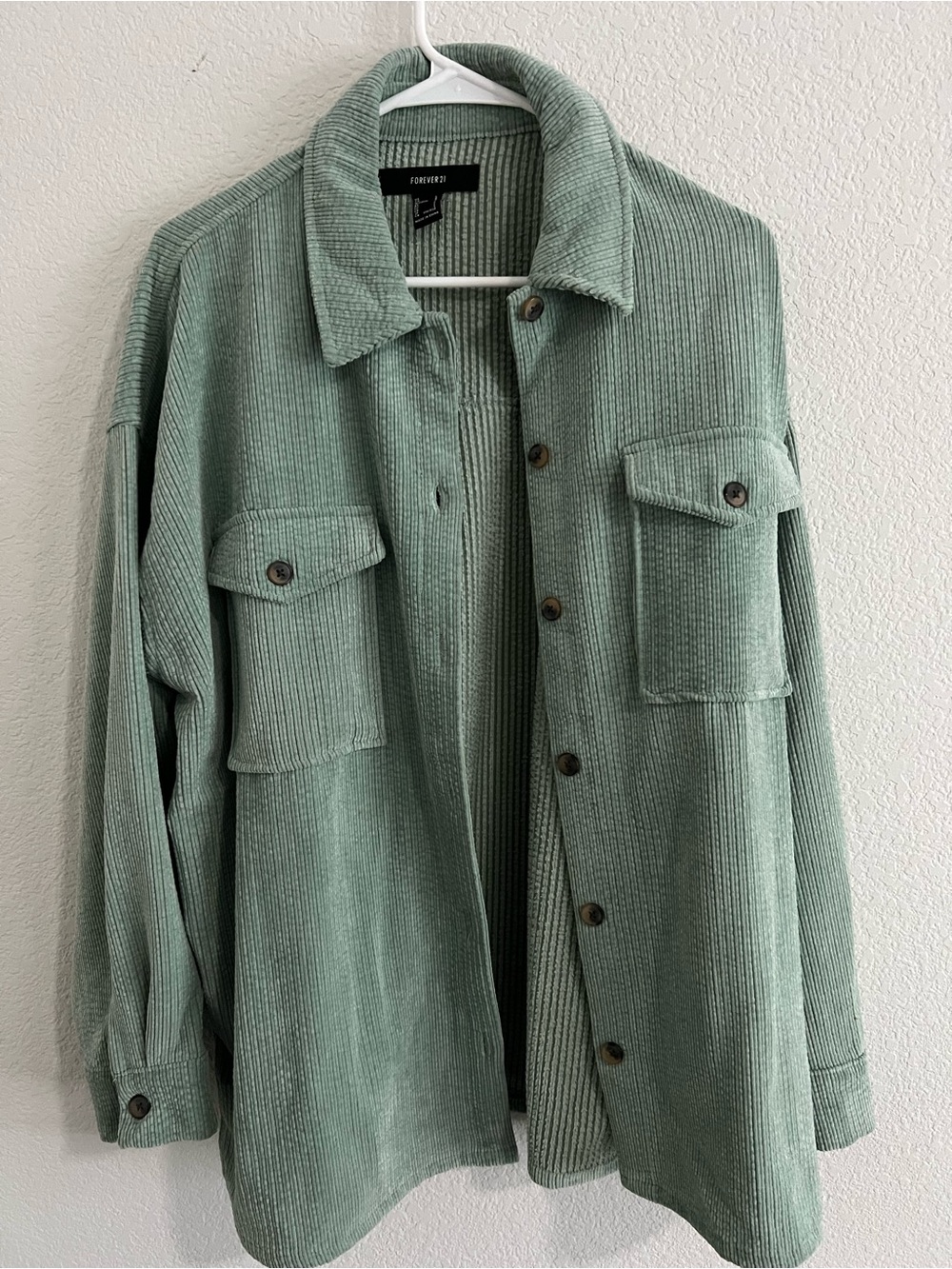Forever 21 Mint Green Corduroy Jacket